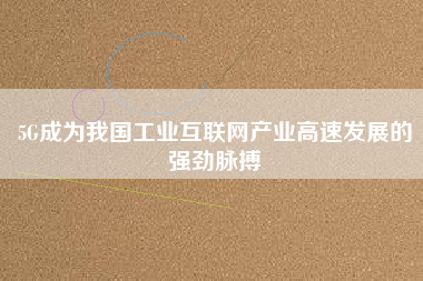 5G成為我國(guó)工業(yè)互聯(lián)網(wǎng)產(chǎn)業(yè)高速發(fā)展的強(qiáng)勁脈搏